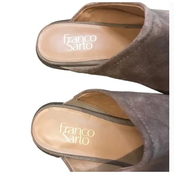 Franco Sarto Rosita Suede Mule in Grey Size 8M - Picture 6 of 6